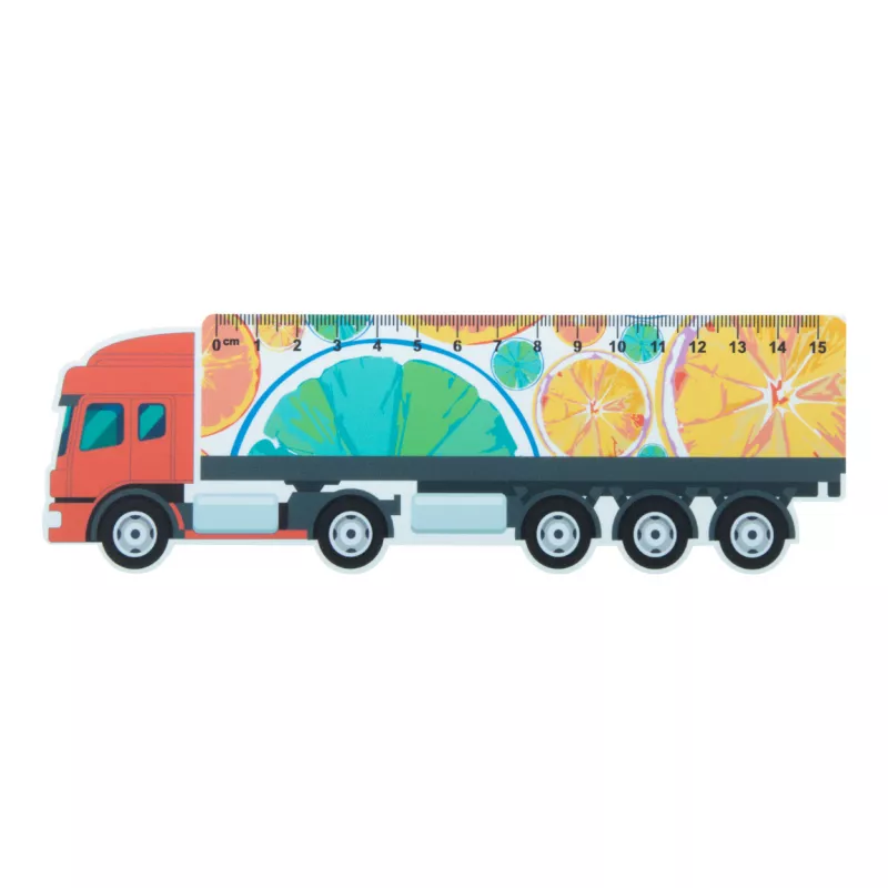 Trucker 15 linijka 15cm, ciężarówka - biały (AP718343)