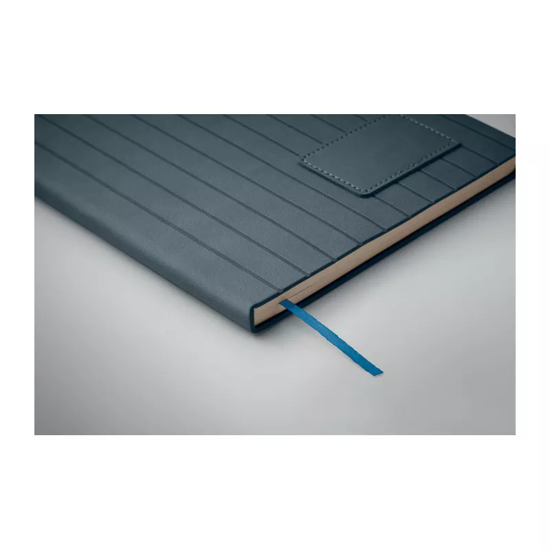 Notes A5 w okładce z PU 80 kartek w linię TINTRAY - Niebieski (MO2663-04)