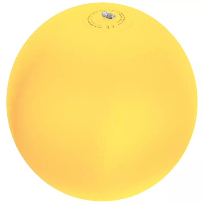 Dmuchana piłka plażowa jednokolorowa średnica 26 cm - żółty (5102908)