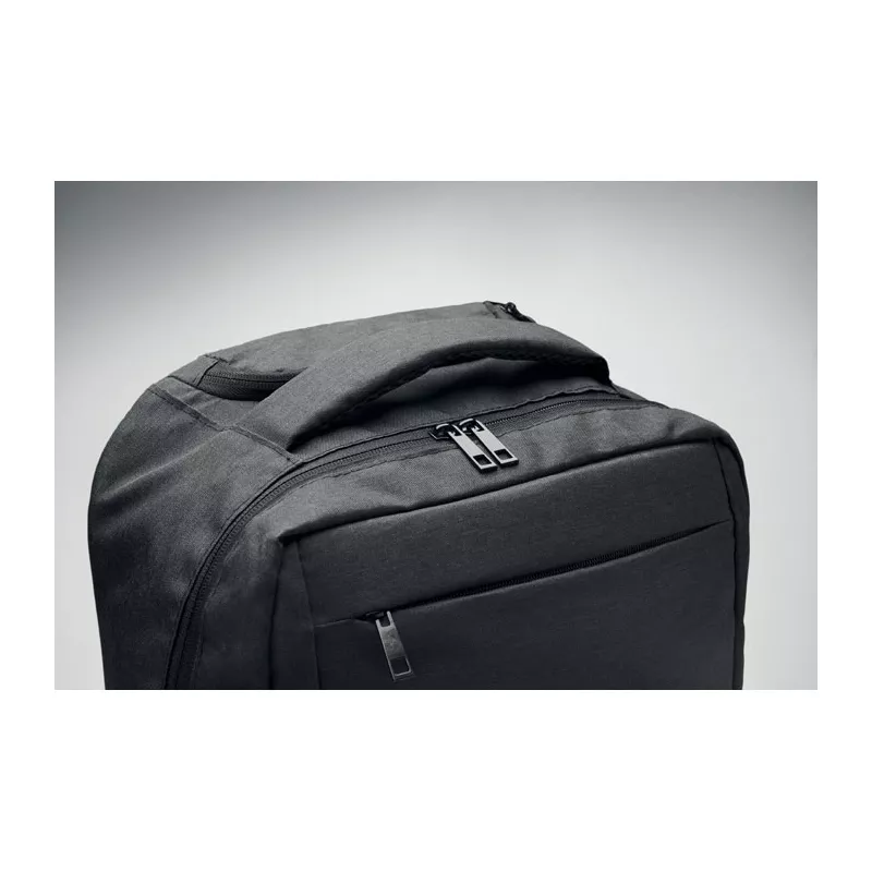 Plecak na kółkach na laptop 15" z RPET DALVIK - Czarny (MO2284-03)