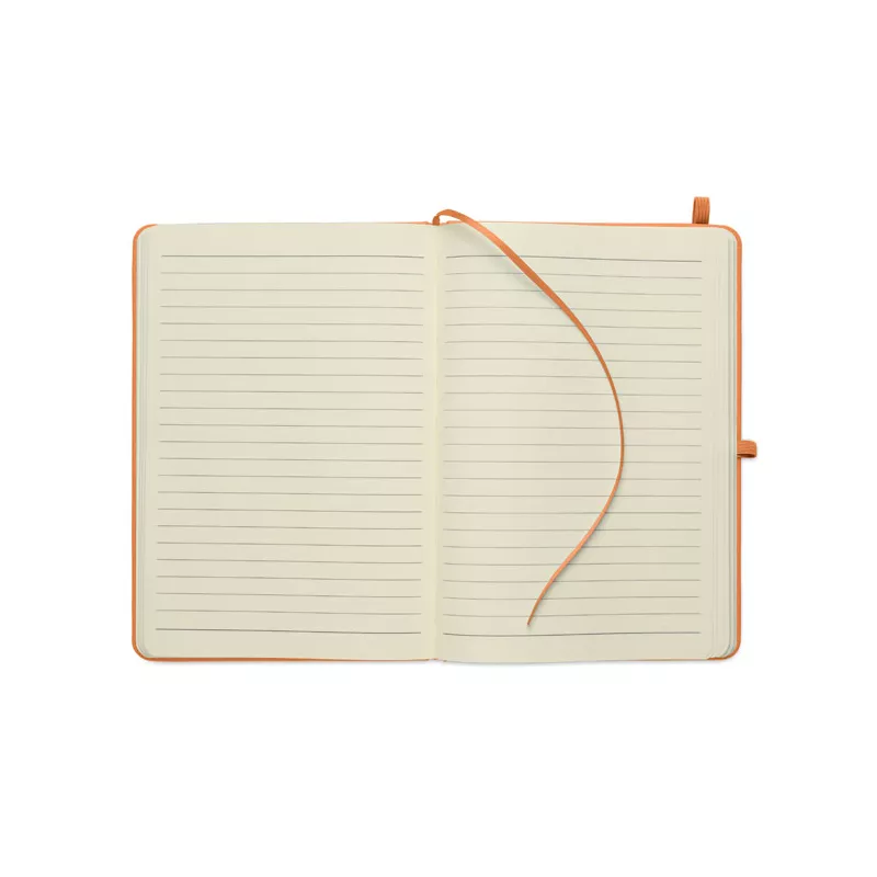 Notes A5 w okładce z PU 96 kartek w linię ARCOLOOP - Pomaranczowy (MO3124-10)