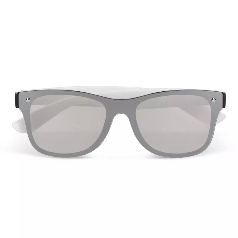 Okulary przeciwsłoneczne Justin R-PC z lustrzanymi soczewkami UV400 - biały (LT86731-N0001)
