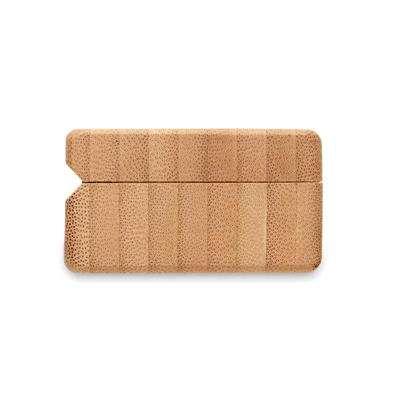 Słuchawki TWS w bambusowym etui z powerbankiem OREBAM - Drewna (MO2303-40)