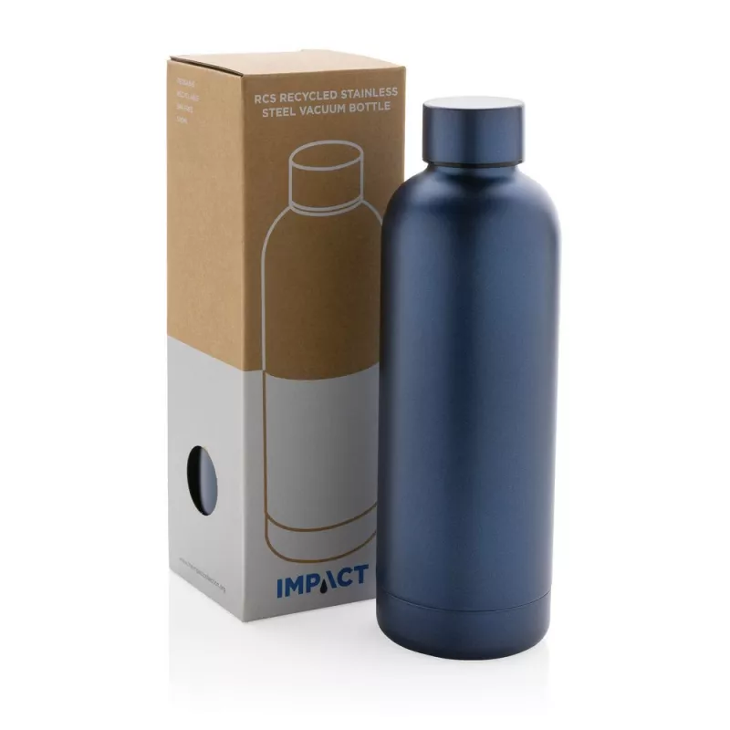 Butelka termiczna 500 ml, stal nierdzewna z recyklingu - niebieski (P435.705)