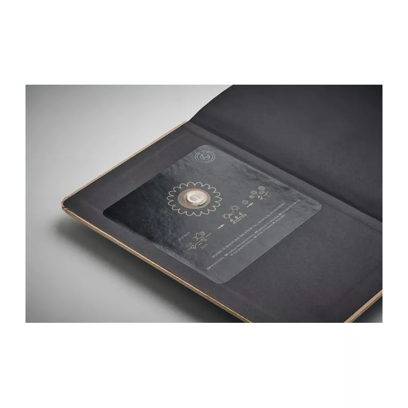 Notes A5 z nasionami 92 kartki w linię GROW - Bezowy (MO6689-13)