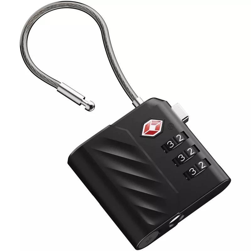 Zamek szyfrowy Xtorm Lock Tag TSA z funkcją lokalizacji - Czarny (12461390)