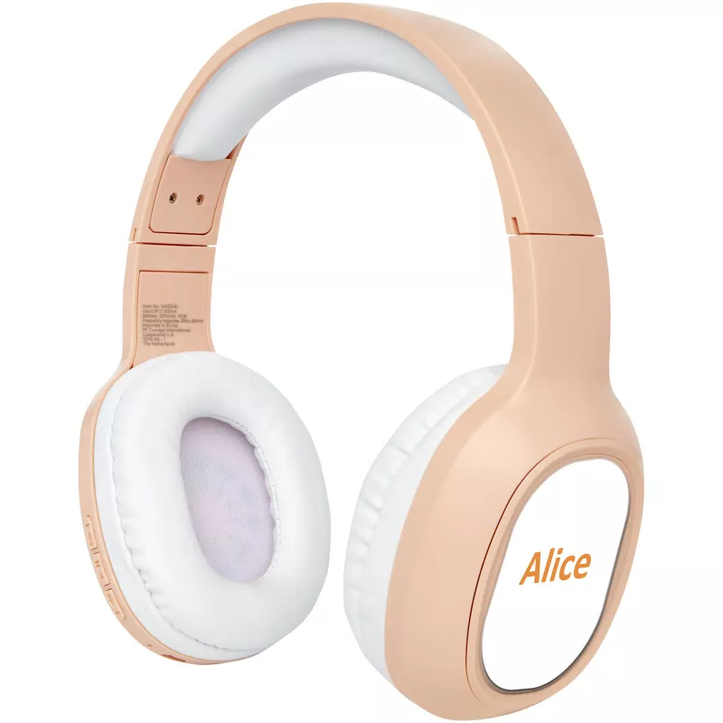 Riff słuchawki bezprzewodowe z mikrofonem - Pale blush pink (12415540)