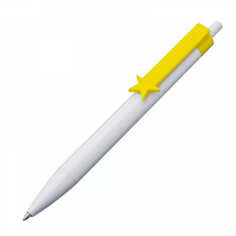 Długopis plastikowy CrisMa - żółty (1444608)