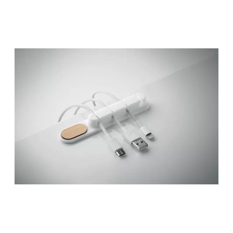 Organizer do kabli silikonowy ORDER - Bialy (MO2824-06)