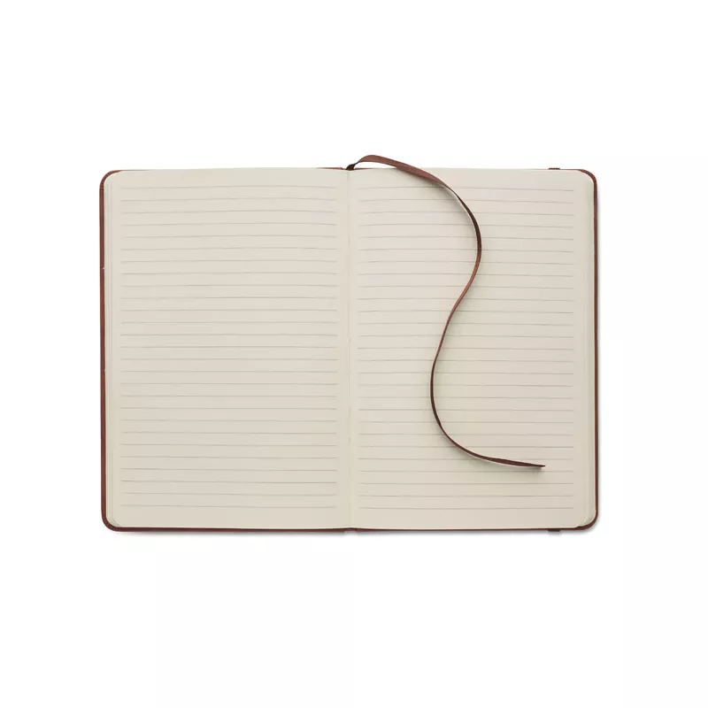 Notes A5 w twardej okładce z PU 80 kartek w linię TINT - Brazowy (MO2664-01)