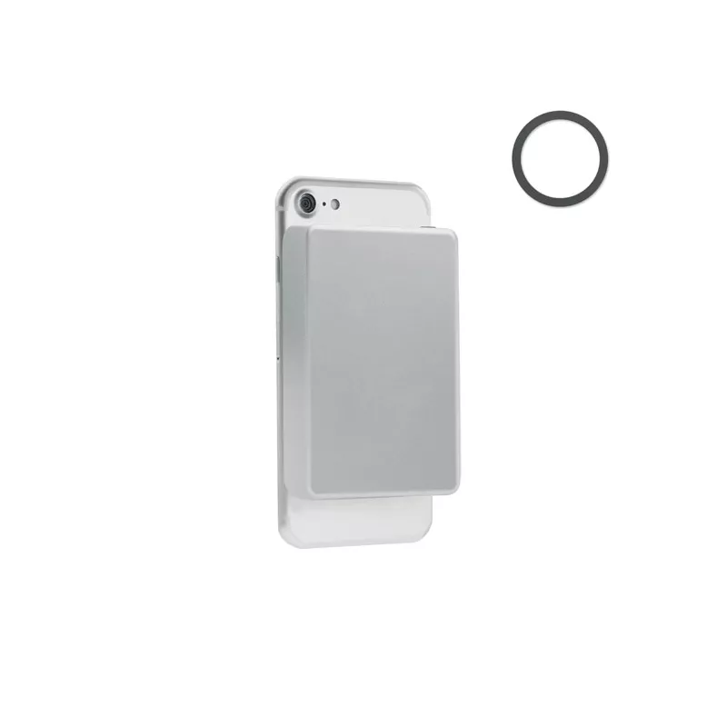 Powerbank bezprzewodowy 10 000 mAh 15W POWERMAG - Srebrny (MO2957-14)