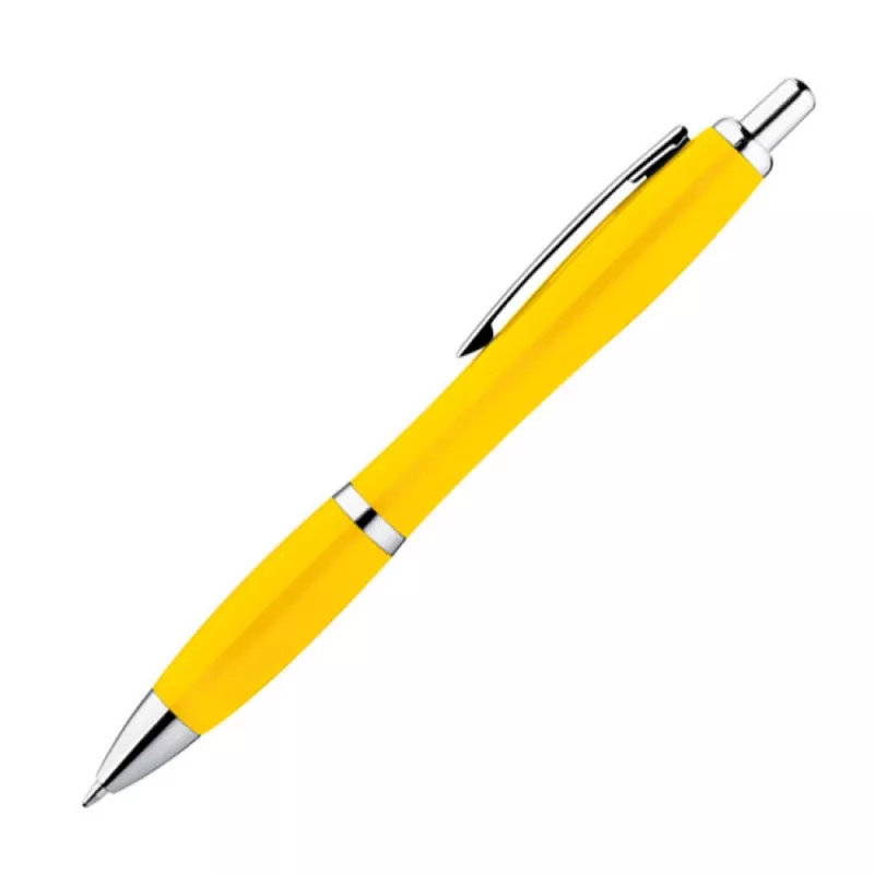 Plastikowy długopis reklamowy WLADIWOSTOCK (jednolity kolor) - żółty (1167908)