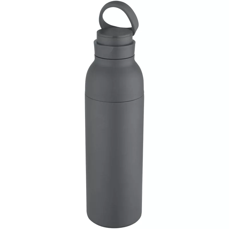 Illuminate butelka termiczna o pojemności 650 ml z podwójnymi ściankami, wykonana ze stali nierdzewnej z recyklingu z certyfikatem RCS. - Twilight Grey (10083883)
