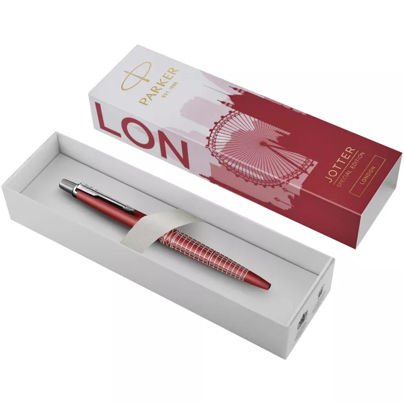 Parker Jotter SE Global Icons długopis - Czerwony (10793321)