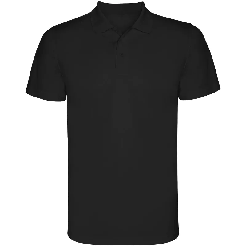 Dziecięca sportowa koszulka polo z poliestru 150 g/m² ROLY MONZHA  - Czarny (K0404-BLACK)