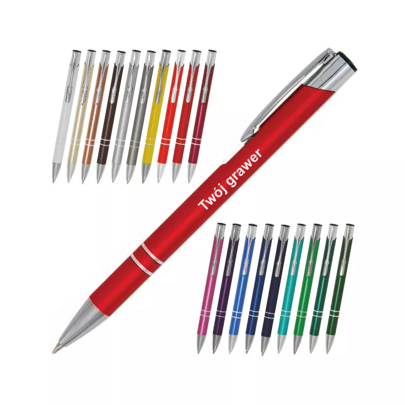Długopis metalowy Cosmo - czerwony (COSMO-06)