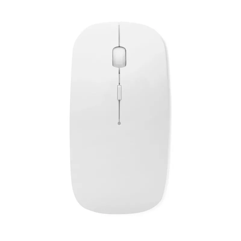 Mysz bezprzewodowa z ABS z recyklingu CURVY - Bialy (MO8117-06)