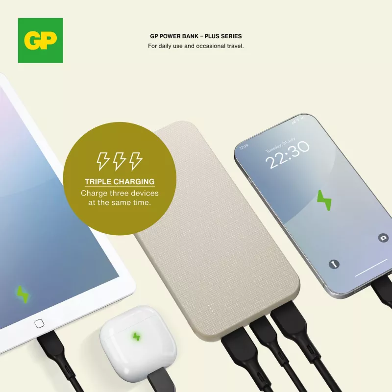 GP B+ Series Powerbank 10000 mAh - beżowy (LT45102-N0055)