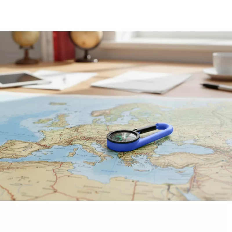 Kompas z karabińczykiem - granatowy (V8682-04)