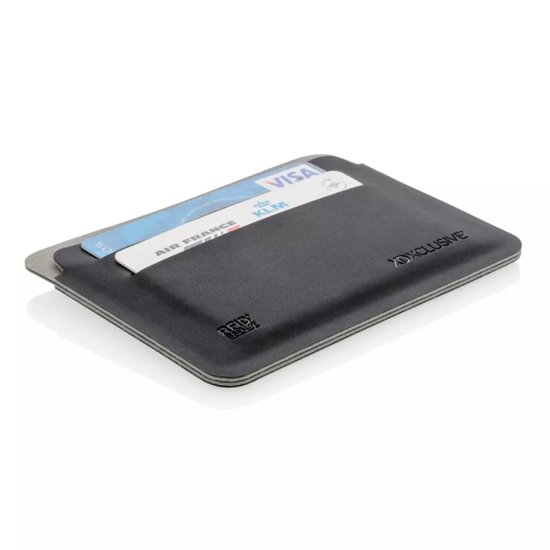 Etui na karty kredytowe Quebec, ochrona RFID - czarny, szary (P820.671)