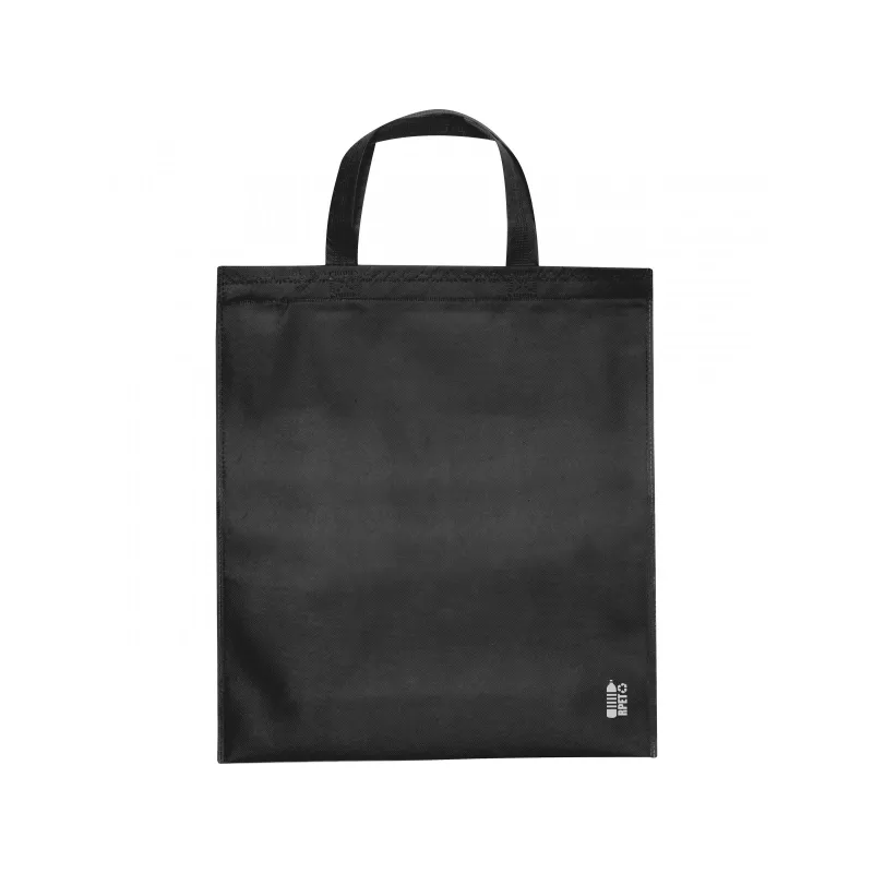 Torba non-woven 36 x 41 cm z krótkimi uszami 80g/m2 - czarny (6480403)