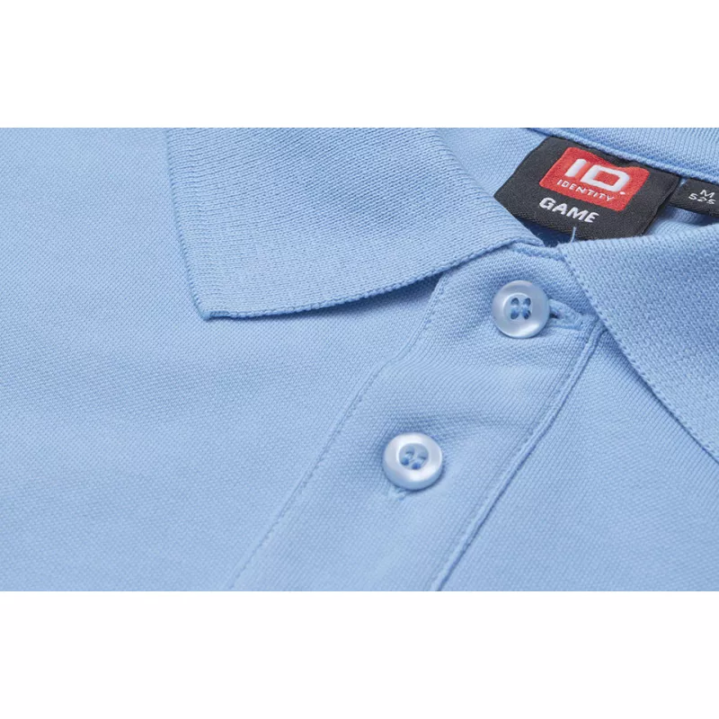 Koszulka bawełniana 210 g/m² ID Polo/stretch 0525 - Light Blue (0525-LIGHT BLUE)