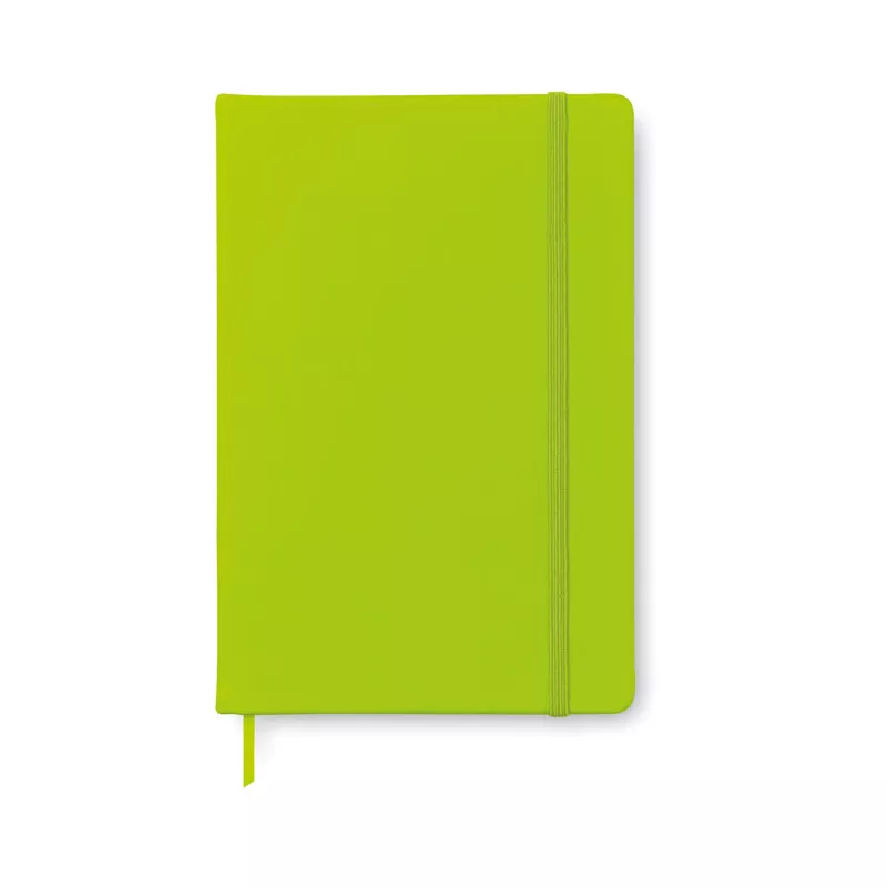 Notes A6 w okładce z PU 96 kartek w linię NOTELUX - Limonka (MO1800-48)