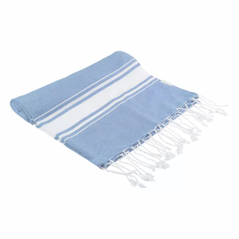 Cancun ręcznik plażowy z recyklingowanej bawełny - jasnoniebieski (AP800607-06V)