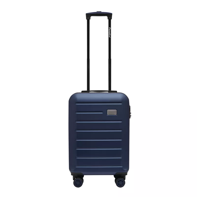 Walizka kabinowa na kółkach z możliwością pakowania z obu stron - niebieski (56-0204473)