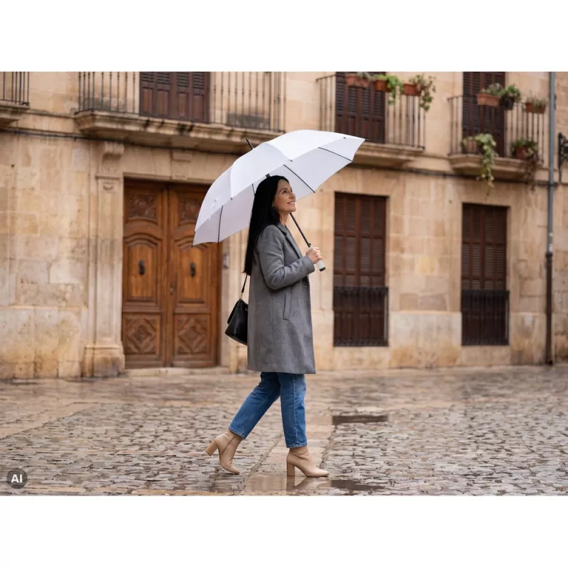 Parasol automatyczny ø103 cm | Dwight - biały (V9852-02)