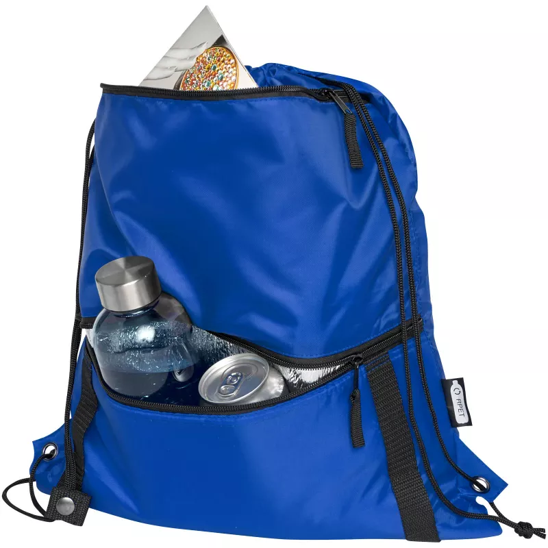 Adventure termoizolowana torba ściągana sznurkiem o pojemności 9 l z materiału z recyklingu z certyfikatem GRS - Błękit królewski (12064753)