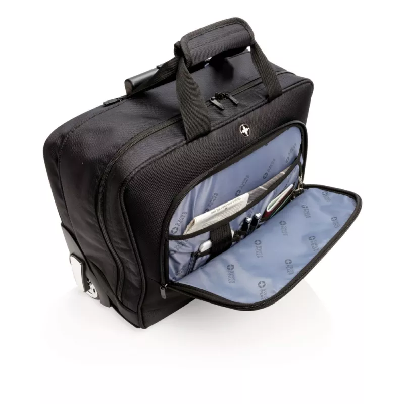 Torba na laptopa 15,4", walizka na kółkach Swiss Peak - czarny (P742.020)