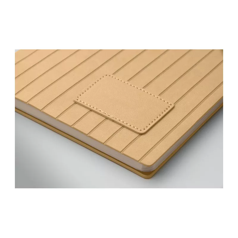 Notes A5 w okładce z PU 80 kartek w linię TINTRAY - Bezowy (MO2663-13)