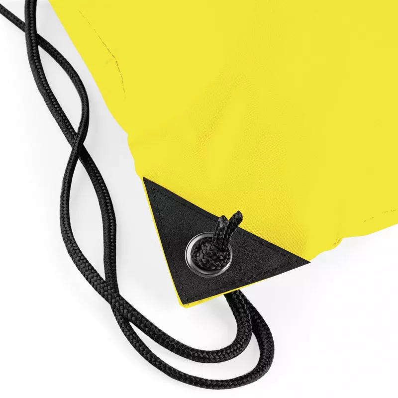 Reklamowy plecak na sznurkach  poliestrowy BagBase BG10, 34 x 45 cm - Yellow (BG10-YELLOW)