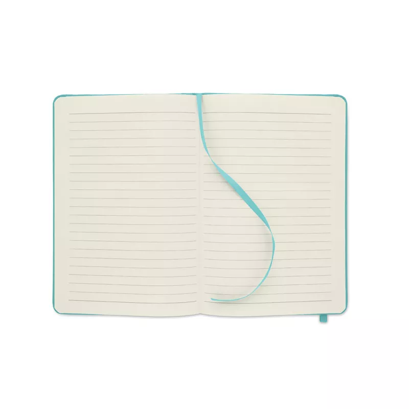 Notes A5 w okładce z RPET 80 kartek w linię NOTE RPET - Turkusowy (MO9966-12)