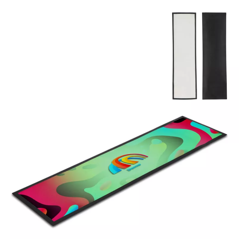 Mata barowa 88x25cm z nadrukiem full color - czarny (LT97203-N0002)