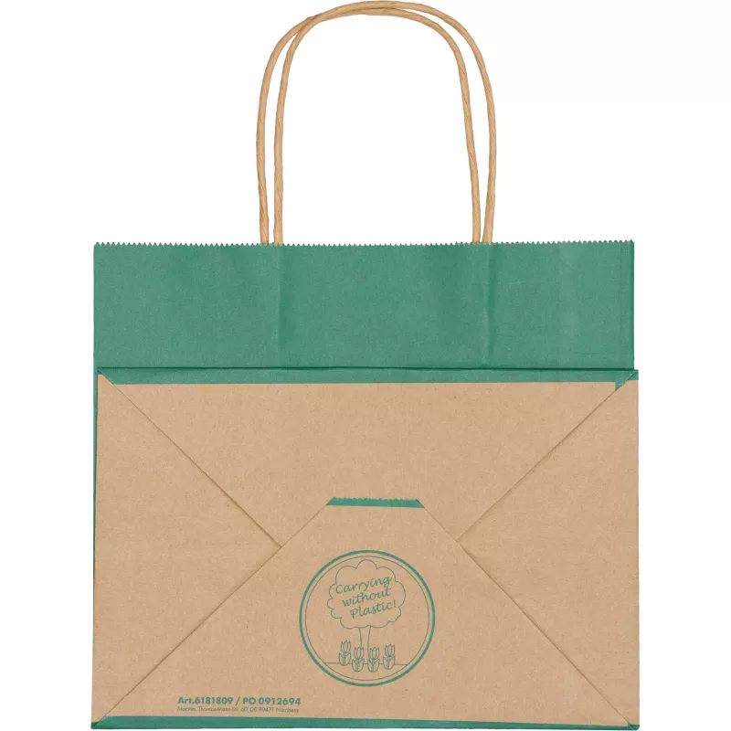 Torba papierowa mała 120 g/m2 HILARY - zielony (6181809)