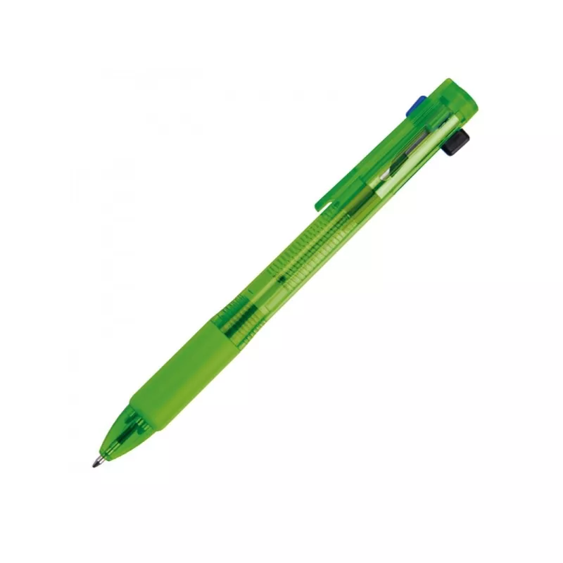 Długopis plastikowy 4w1 NEAPEL - jasnozielony (078929)
