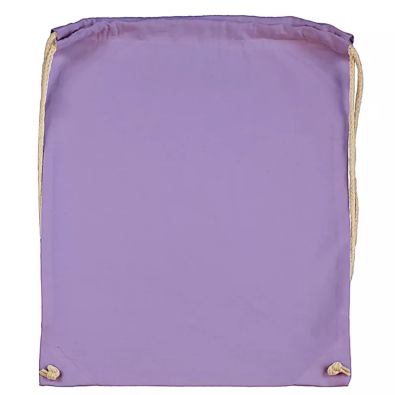 Plecak bawełniany na sznurkach Jassz 140 g/m², 38 x 42 cm - Lavender (602.57-LAVENDER)