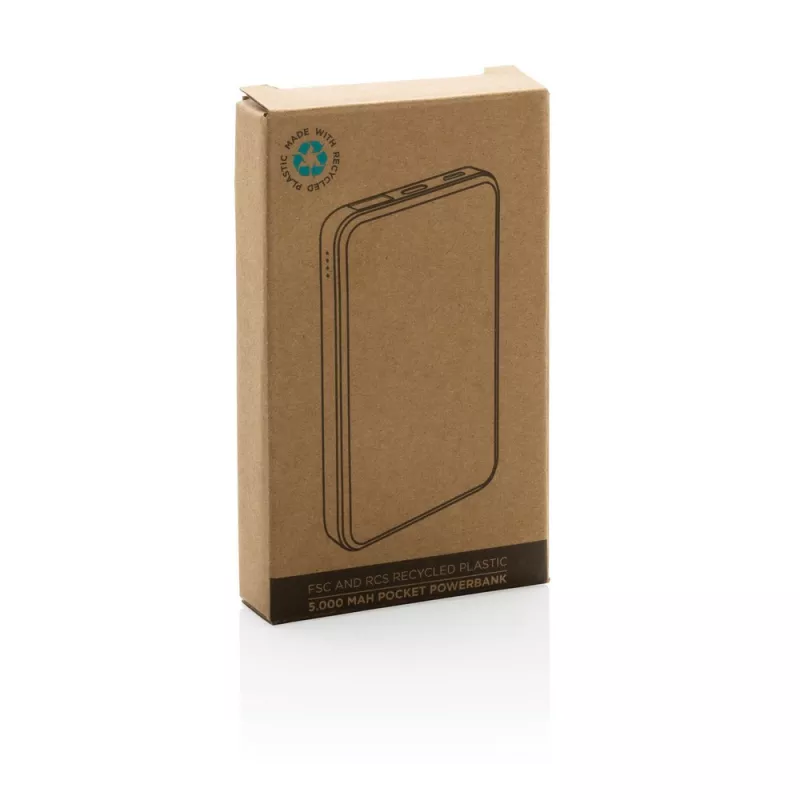 Power bank 5000 mAh, RABS - brązowy (P322.379)
