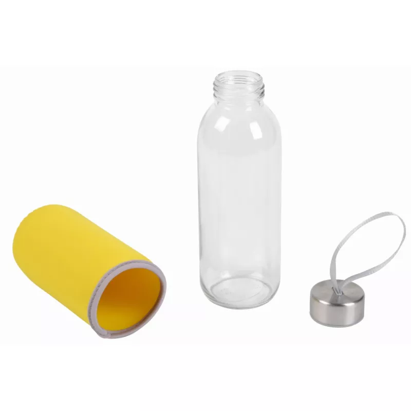 Szklana butelka TAKE WELL 450 ml - żółty (56-0304234)