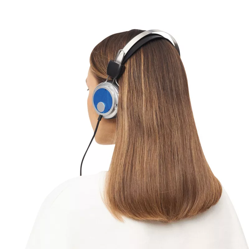 Zestaw słuchawkowy - czarny, niebieski, srebrny (58-1101897)