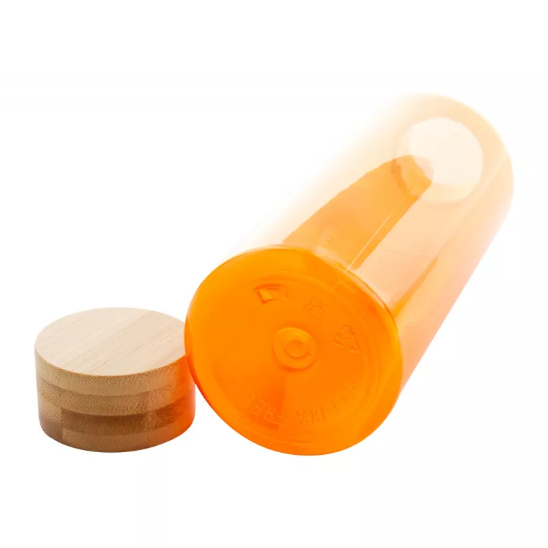 Butelka sportowa z tworzywa sztucznego RPET wolnego od BPA 500 ml Pemboo - pomarańcz (AP800492-03)