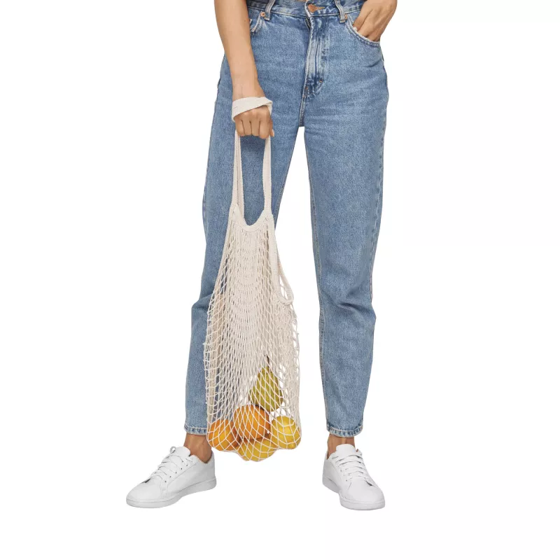 Siatka na zakupy mała - beżowy (56-0890013)