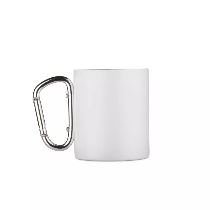 Kubek z recyklingowanej stali nierdzewnej VIVO 250 ml - biały (16405-01)