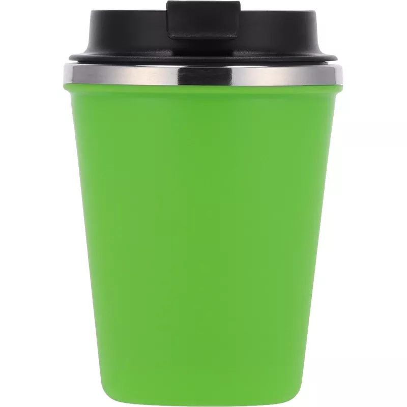 Kubek termiczny 350 ml z powłoką z recyklingu METODY - jasnozielony (8496229)
