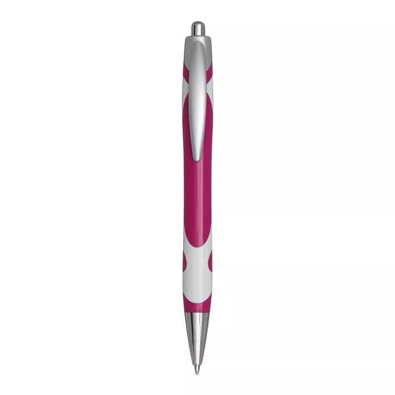 Długopis - biały, magenta (56-1101117)