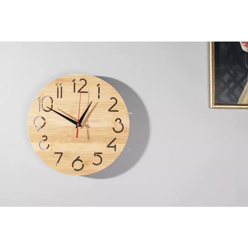 Zegar ścienny TOKKI - beżowy (03095-17)