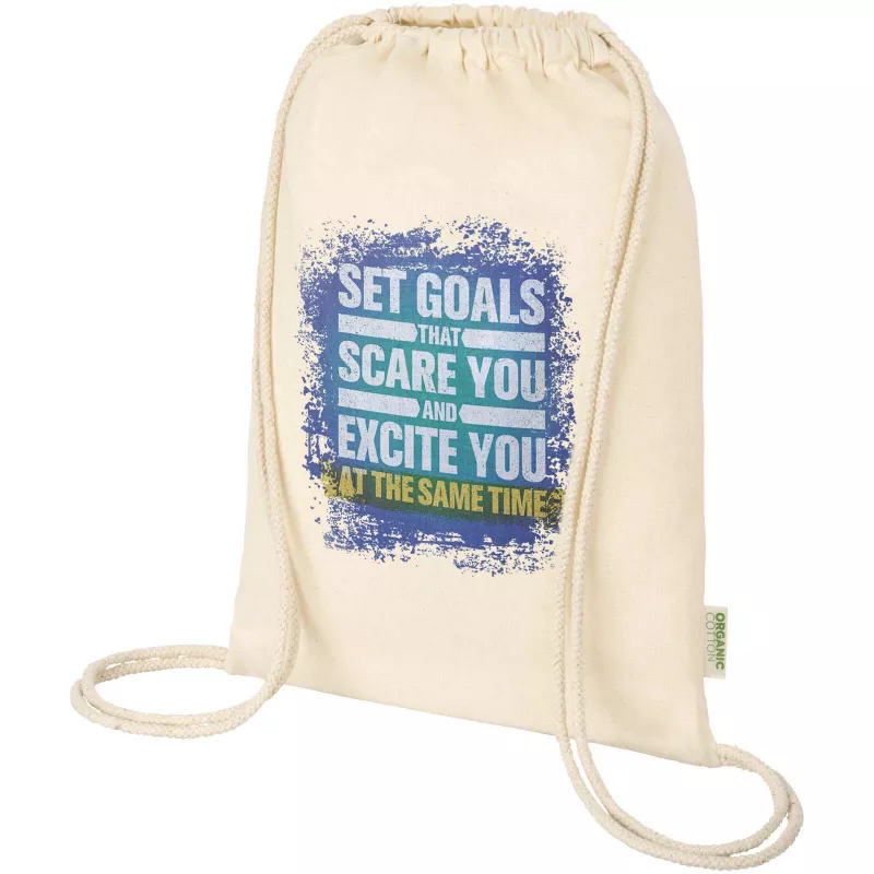 Odisha organiczny worek sznurowany z certyfikatem OCS o gramaturze 140 g/m², 5 l  - Piasek pustyni (12078106)