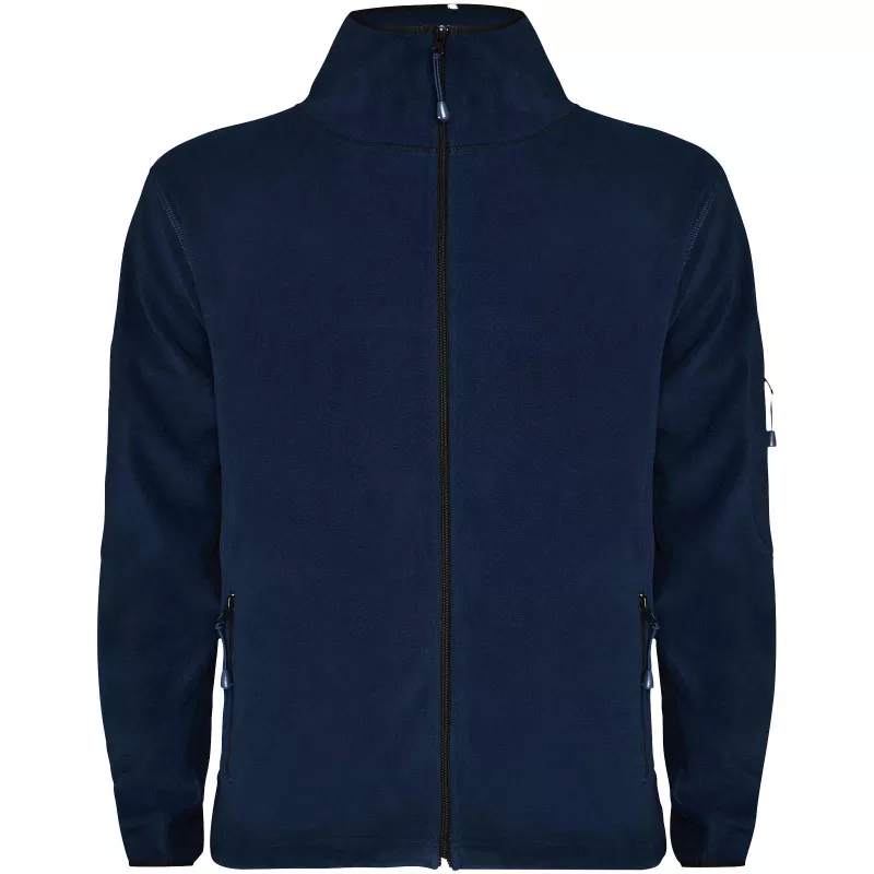 Luciane męska kurtka polarowa z zamkiem błyskawicznym na całej długości - Navy Blue (R1195-NAVYBLUE)